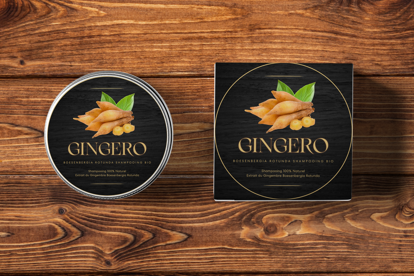 GINGERO™ Barre de Shampooing au Gingembre Boesenbergia Rotunda Bio