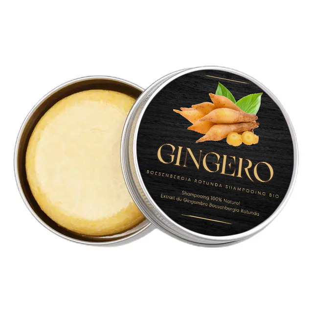 GINGERO™ Barre de Shampooing au Gingembre Boesenbergia Rotunda Bio