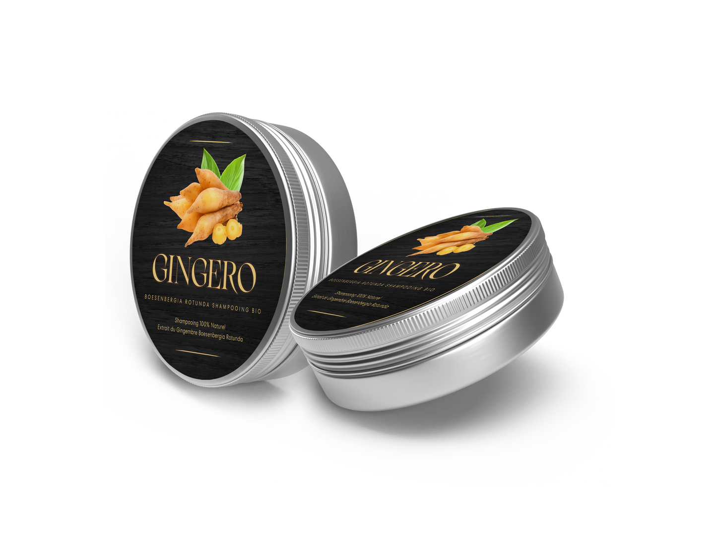GINGERO™ Bio-Shampoo-Riegel mit Ingwer aus Boesenbergia Rotunda